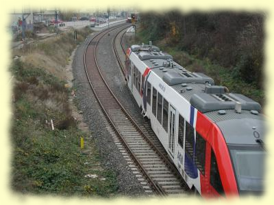 Einfahrt Nordbahn Bahnhof Bad Segeberg